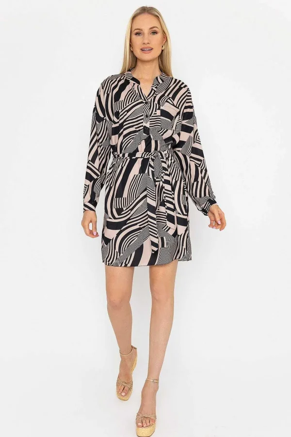 Pala D'oro Mono Collarless Shirt Dress*Women Dresses & Jumpsuits