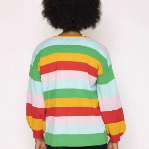 Kelly & Grace Weekend Multi Stripe Cardigan*Women Jumpers & Cardigans