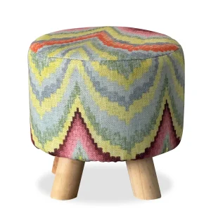 Carraig Donn HOME Multicolour Boho Footstool* Homeware