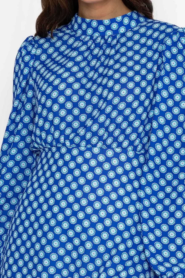 Pala D'oro Nadia Mini Dress In Blue Print*Women Dresses & Jumpsuits