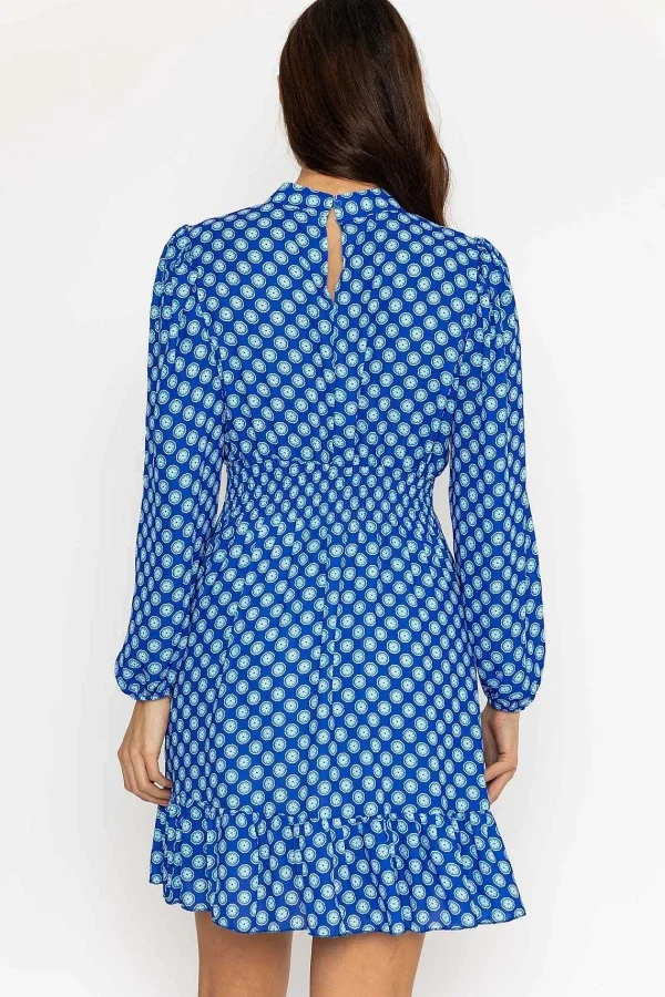 Pala D'oro Nadia Mini Dress In Blue Print*Women Dresses & Jumpsuits