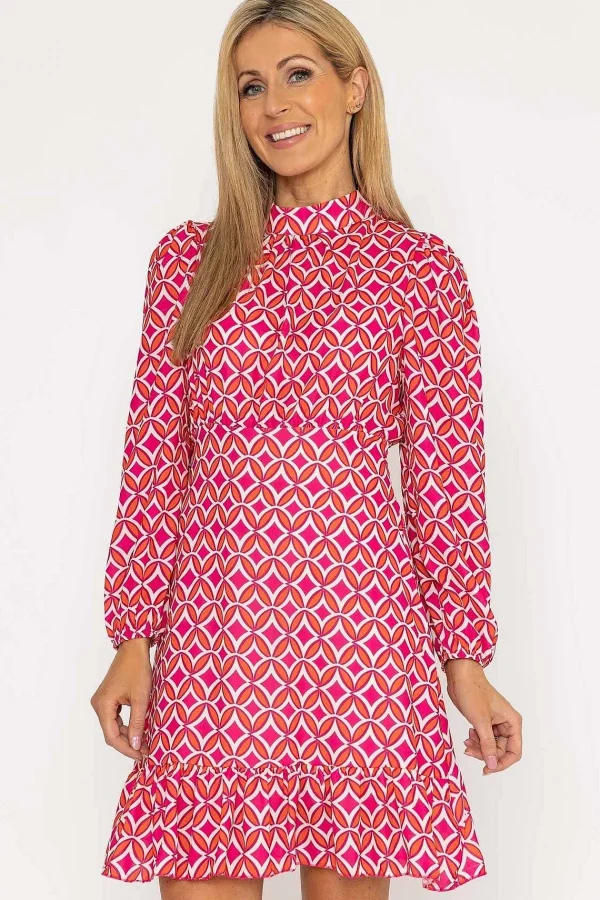 Pala D'oro Nadia Mini Dress In Pink Print*Women Dresses & Jumpsuits