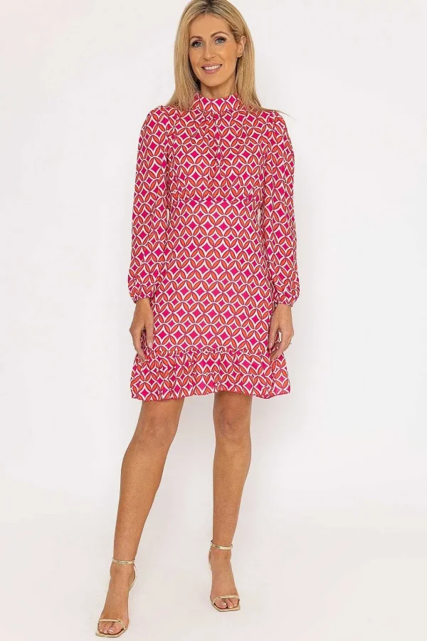 Pala D'oro Nadia Mini Dress In Pink Print*Women Dresses & Jumpsuits