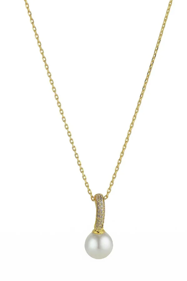 Knight & Day Nalani Gold Pearl Pendant Necklace* Necklaces