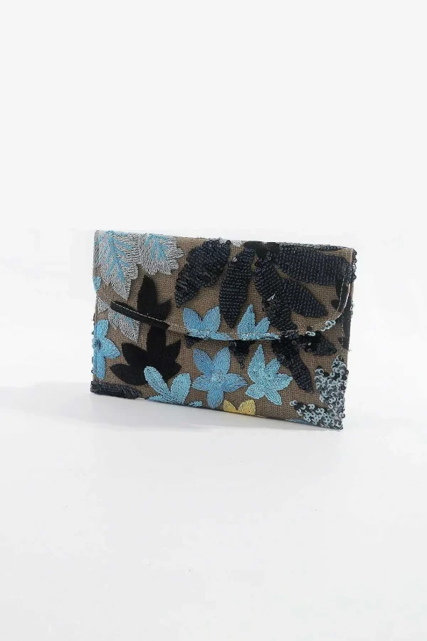 SOUL Accessories Navy Embellished Clutch Bag* Accessories