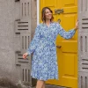 Rowen Avenue Norah Dress In Blue Print*Women Dresses & Jumpsuits