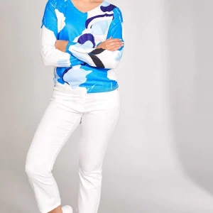 Peruzzi Ocean Print Knit In Blue*Women Tops & Blouses