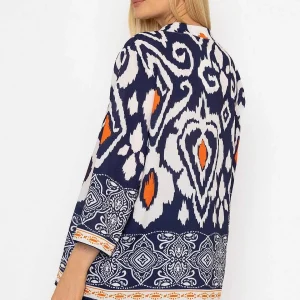 Pala D'oro Olivia Top In Navy Print*Women Tops & Blouses