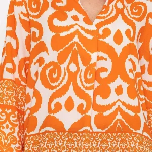 Pala D'oro Olivia Top In Orange Print*Women Tops & Blouses