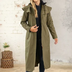 Lighthouse Outback Full Length Waterproof Raincoat In Fern*Women Coats & Jackets