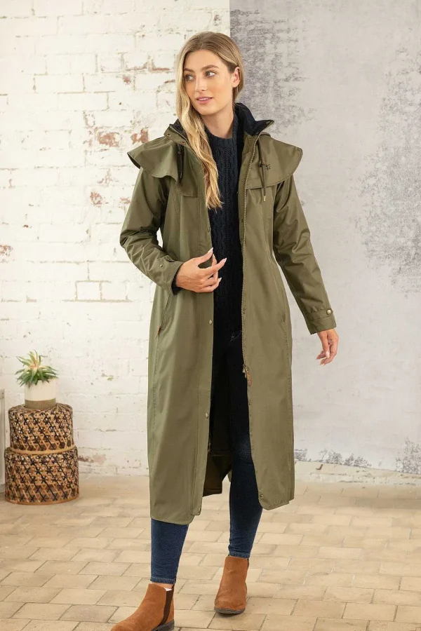 Lighthouse Outback Full Length Waterproof Raincoat In Fern*Women Coats & Jackets