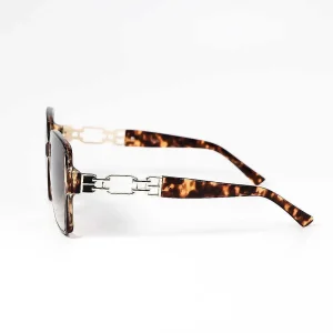 SOUL Accessories Oversized Tortoise Shell Sunglasses With Gold Detail* Sunglasses