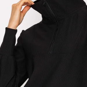 Vero Moda Oversized Zip Sweat Top In Black*Women Hoodies & Sweatshirts