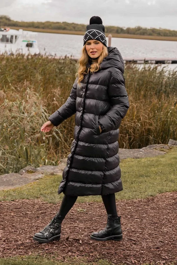 J'aime la Vie Padded Puffer Coat In Black*Women Coats & Jackets