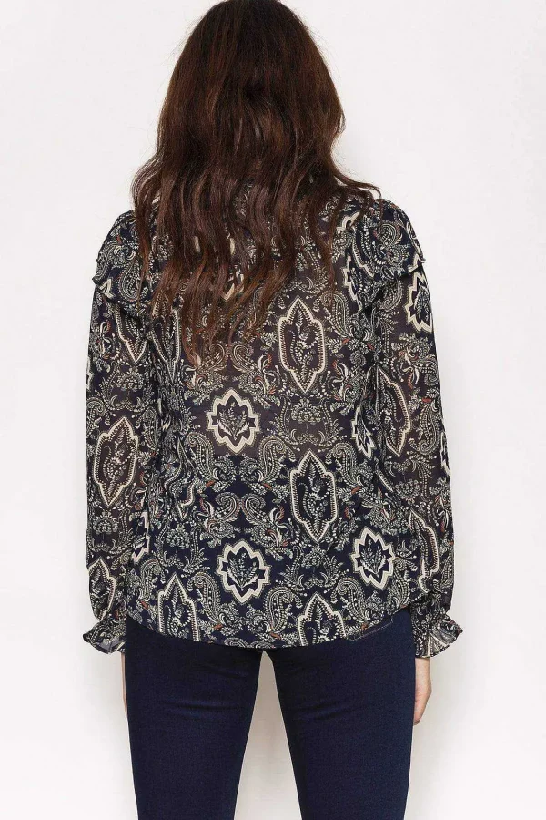 Rowen Avenue Paisley Blouse In Navy*Women Tops & Blouses