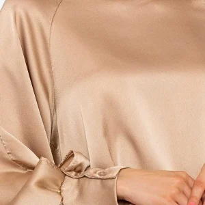 Pala D'oro Pandora Sateen Top In Beige*Women Tops & Blouses