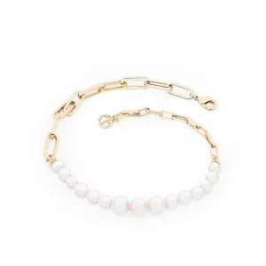 Tipperary Crystal Jewellery Pearl & Chain Link Bracelet* Boxed Gifts