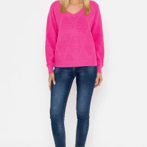 J'aime la Vie Pearl Back Knit In Pink*Women Jumpers & Cardigans