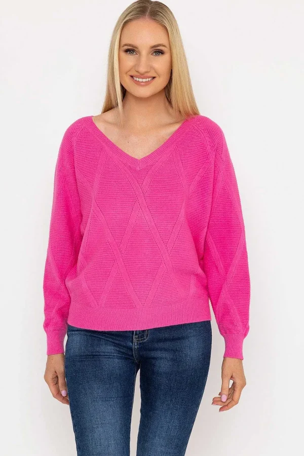J'aime la Vie Pearl Back Knit In Pink*Women Jumpers & Cardigans