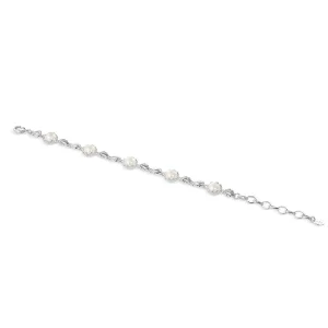 Newbridge Silverware Jewellery Pearl Leaf Link Bracelet* Boxed Gifts