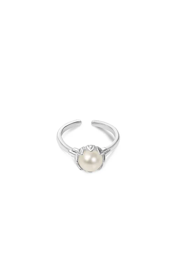 Newbridge Silverware Jewellery Pearl Leaf Ring* Boxed Gifts