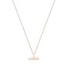 Tipperary Crystal Jewellery Pearl T-Bar Necklace In Rose Gold* Boxed Gifts