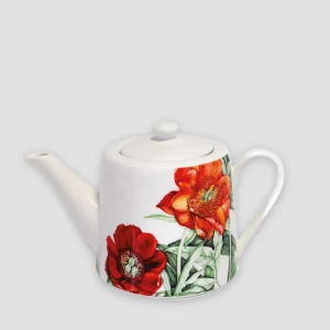 Tipperary Crystal Gift Peony Rose China Teapot* Homeware