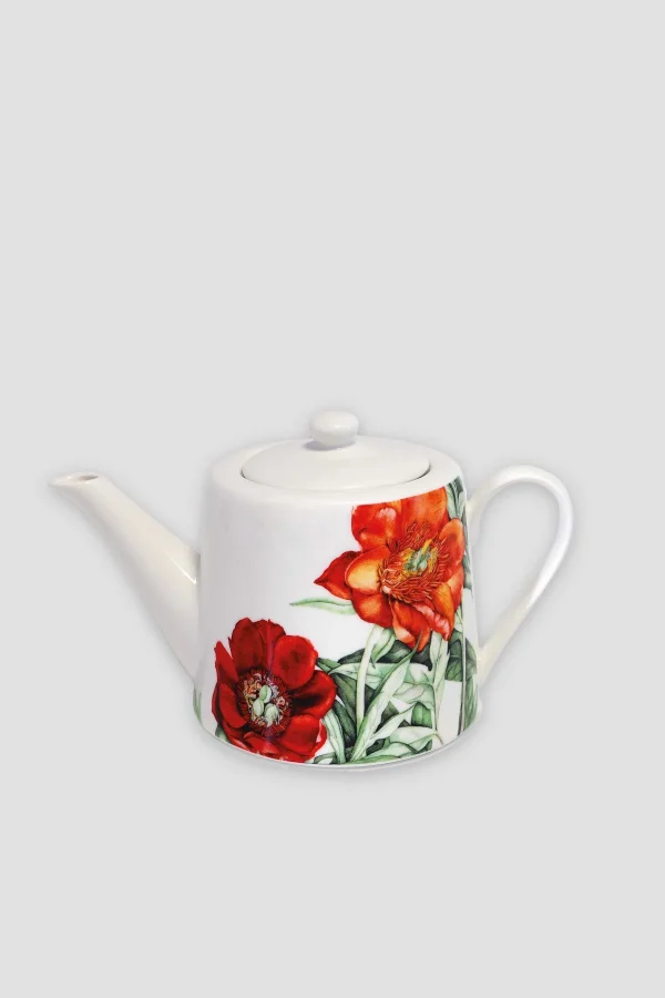 Tipperary Crystal Gift Peony Rose China Teapot* Homeware