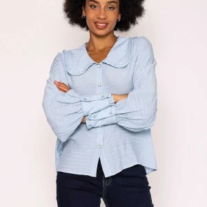 Rowen Avenue Peter Pan Blouse In Light Blue*Women Tops & Blouses