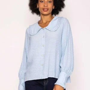 Rowen Avenue Peter Pan Blouse In Light Blue*Women Tops & Blouses