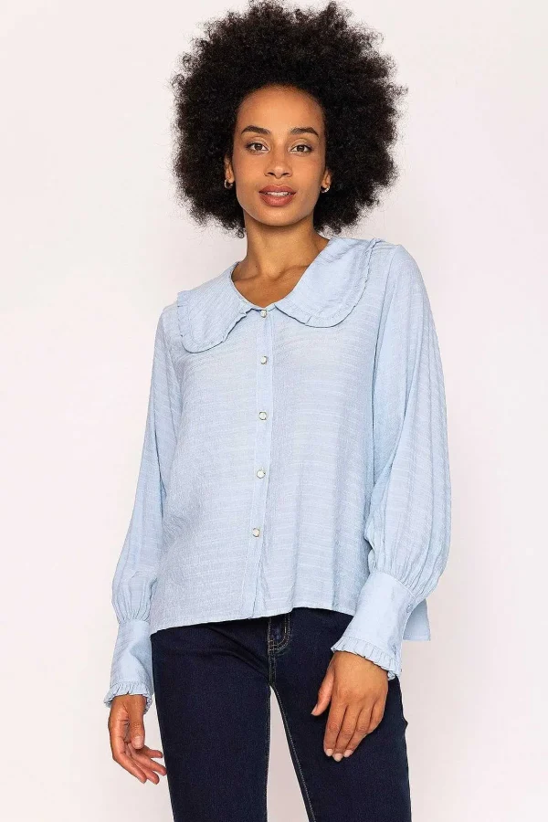 Rowen Avenue Peter Pan Blouse In Light Blue*Women Tops & Blouses