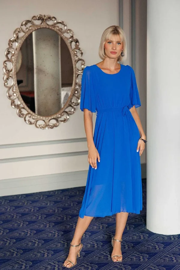 Pala D'oro Philipa Blue Midi Dress* Sale Dresses