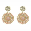 Knight & Day Pink Aventurine Gemstone Statement Earrings* Earrings