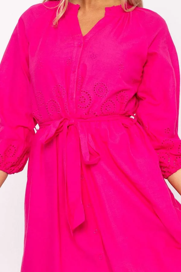 Rowen Avenue Pink Broderie Midi Dress* Sale Dresses