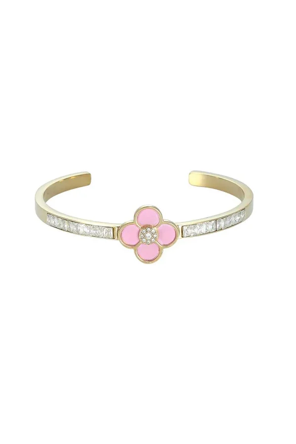 Knight & Day Pink Floral Bangle* Boxed Gifts