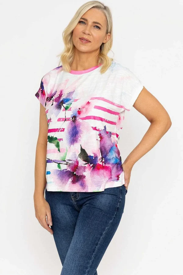 Voulez Vous Pink Printed Jersey Top*Women Tops & Blouses