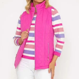 Voulez Vous Pink Quilted Gilet*Women Coats & Jackets