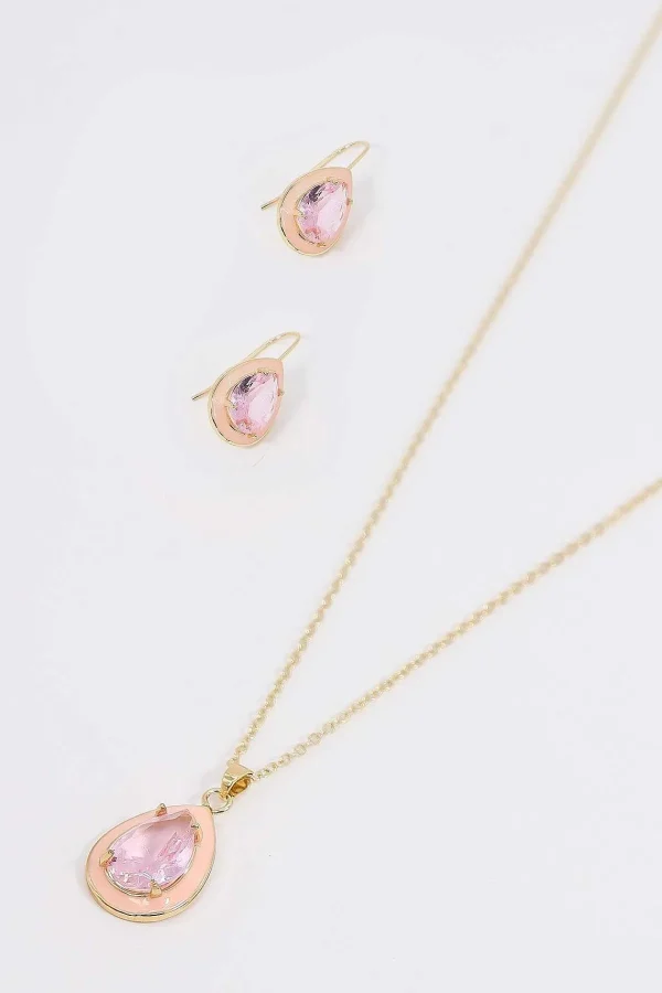 Soul Jewellery Pink Teardrop Necklace* Necklaces