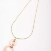 Soul Jewellery Pink Tortoise Drop Link Necklace* Necklaces