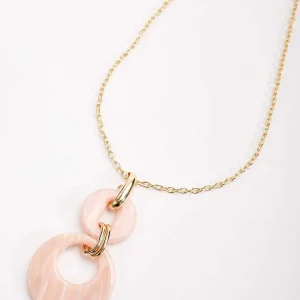 Soul Jewellery Pink Tortoise Drop Link Necklace* Necklaces