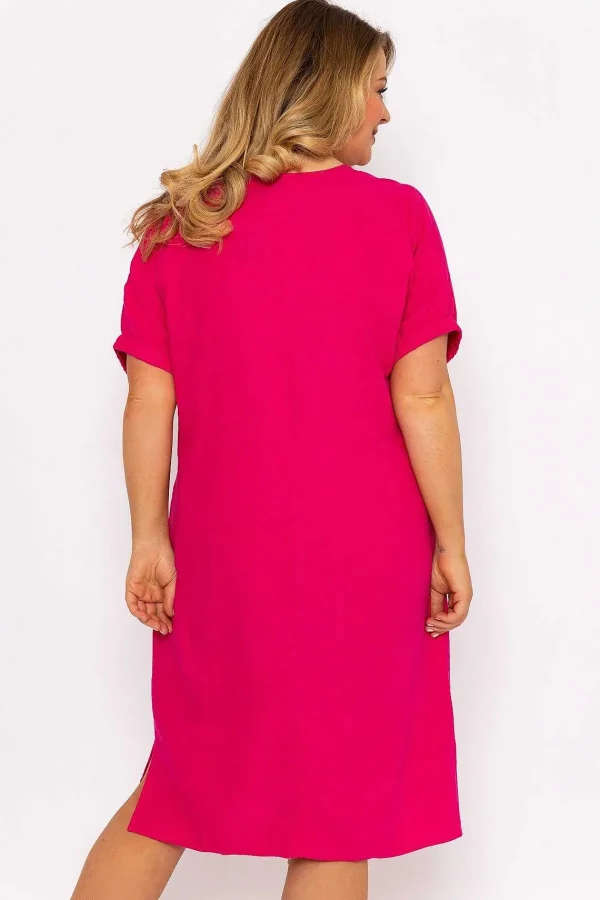 Ulla Popken Pink Viscose Dress*Women Dresses & Jumpsuits