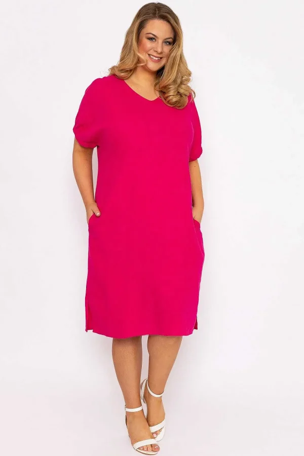 Ulla Popken Pink Viscose Dress*Women Dresses & Jumpsuits