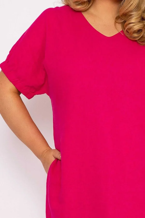 Ulla Popken Pink Viscose Dress*Women Dresses & Jumpsuits