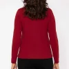 Voulez Vous Plain Collared Top In Burgundy*Women Tops & Blouses