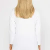 Voulez Vous Plain Knit Sweater With Diamonte Detail In White*Women Jumpers & Cardigans