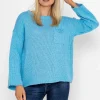 Pala D'oro Pocket Knit In Blue*Women Jumpers & Cardigans