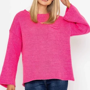 Pala D'oro Pocket Knit In Pink*Women Jumpers & Cardigans