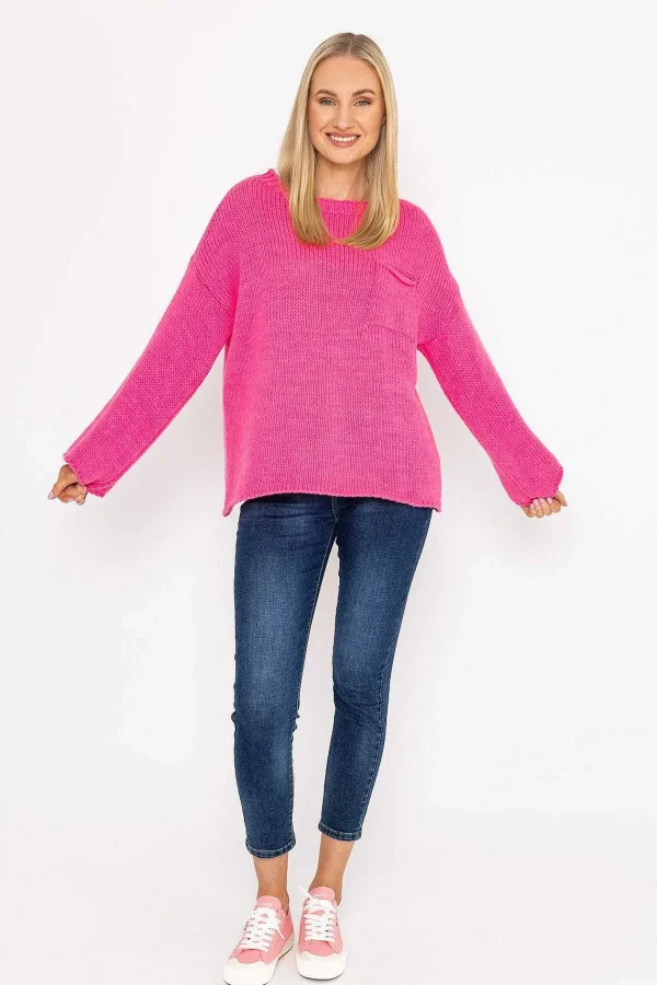 Pala D'oro Pocket Knit In Pink*Women Jumpers & Cardigans