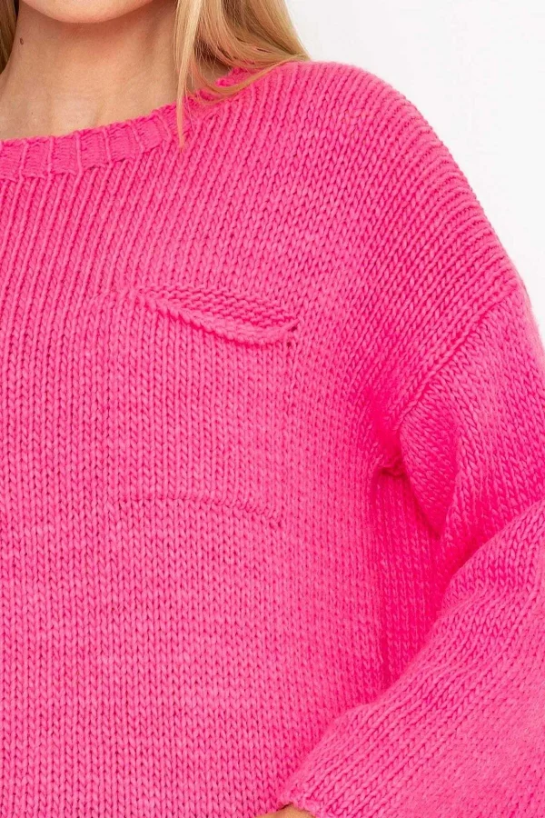 Pala D'oro Pocket Knit In Pink*Women Jumpers & Cardigans