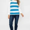 Kelly & Grace Weekend Pointelle Vest In Blue*Women Jumpers & Cardigans